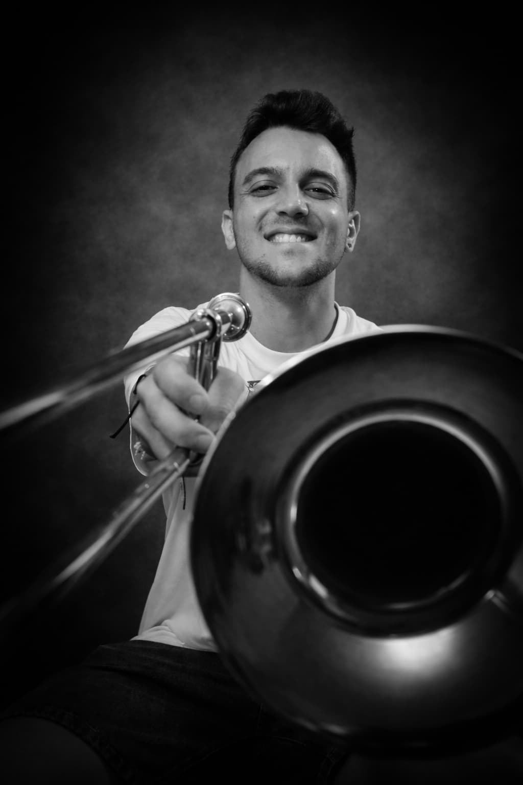 Santiago Samuel con trombón